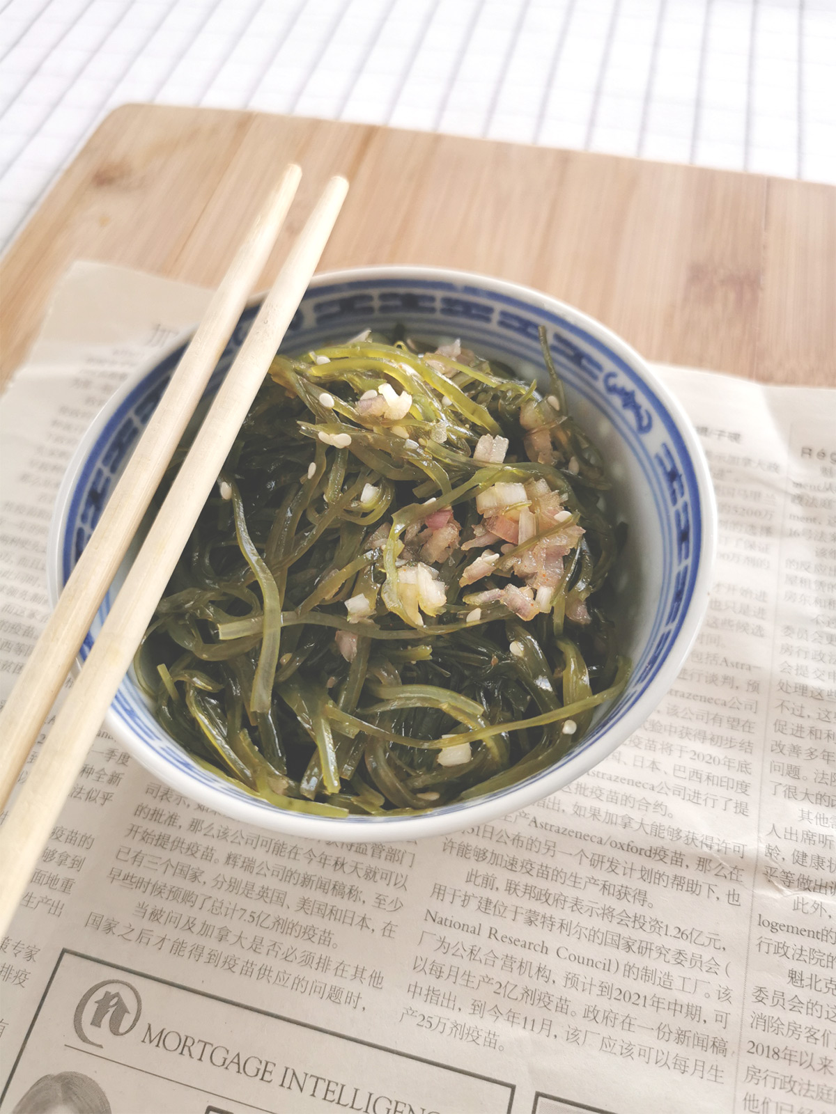 Salade d'algues kombu